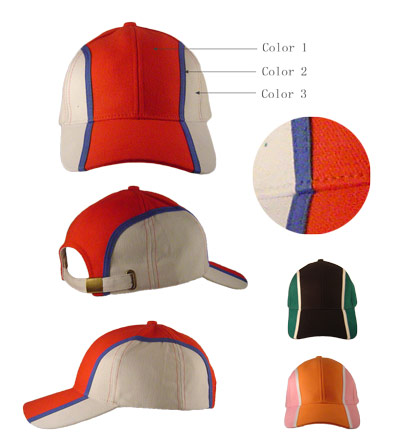 <B>Caps with combination colour</B>