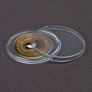 Munt capsule voor pins of speldjes