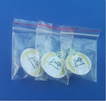 standaard plastic zakje voor pins of speldjes